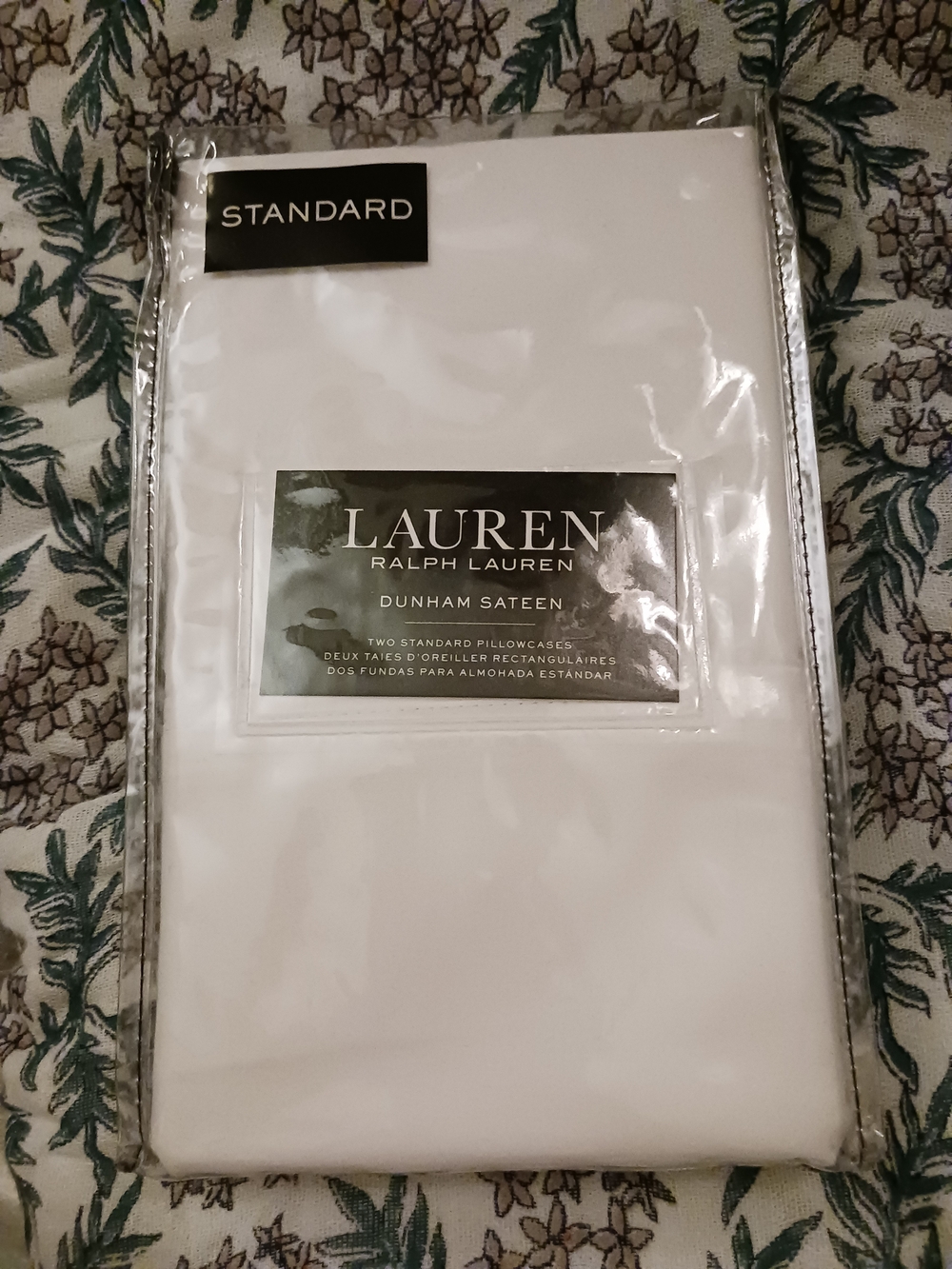 Lauren Ralph Lauren Dunham Sateen Standard Pillowcases - White 300 Thread Count
